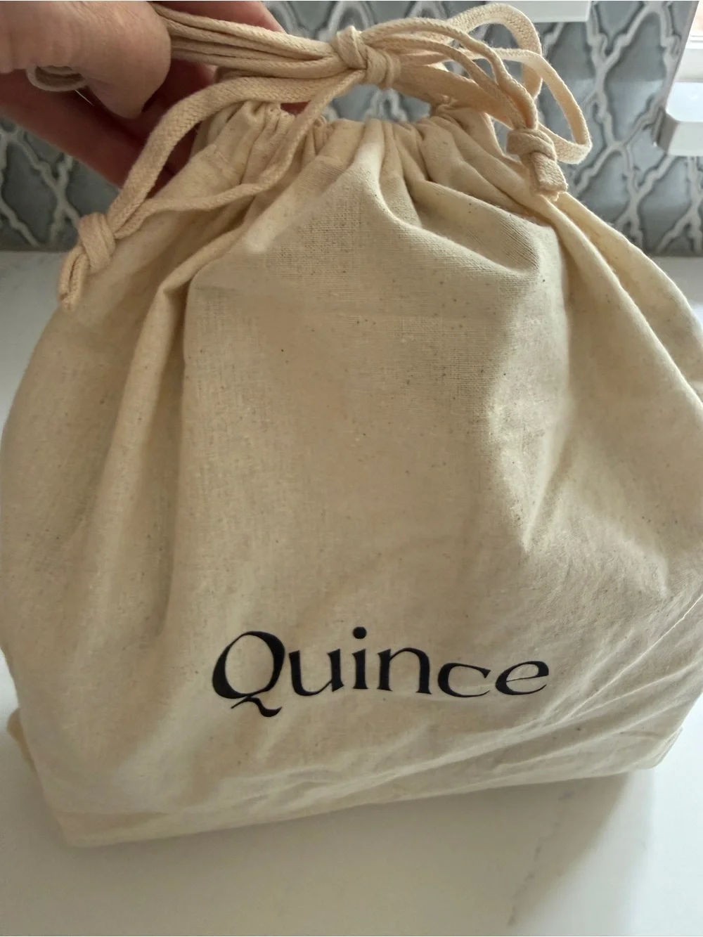Quince Quilted Top-Handle Satchel Crossbody in Dark Taupe NWOT